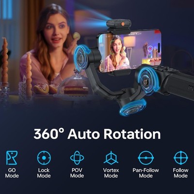 ZHIYUN Smooth 5S AI Pro 3-Axis Handheld Gimbal Stabilizer for iPhone Smartphone