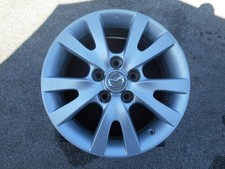 MAZDA 3 16" WHEEL RIM 2007-2009 ALLOY USED OEM SILVER BK9965616560 OW64894