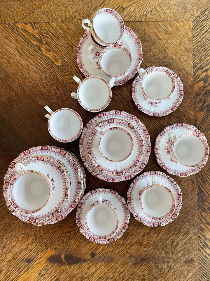 Seltmann Weiden Theresia China Rot/ Kaffeeservice 39 teilig - Bild 2 von 4