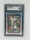PAUL SKENES 2024 Topps Holiday Rookie Baseball Card #H165 Graded SGC 8 NM MT