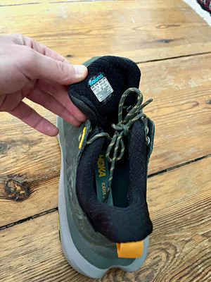 HOKA ONE ONE Kaha 2 Herren Wanderschuhe Leder Vibram EUR 43 1/3 grün