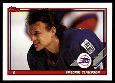 1991-92 Topps #45 Fredrik Olausson Winnipeg Jets Hockey Card