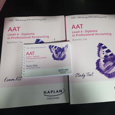 AAT LEVEL 4 KAPLAN BUSINESS TAX (3 BOOK SET) AQ2022 NEW FA 25 (LATEST)