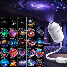 Galaxy Projector 2-In-1 Starry Sky Projector  Night Light USB Galaxy Projector