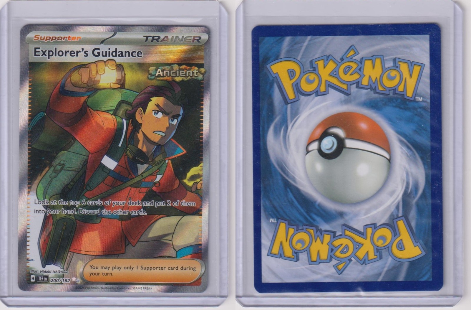 Explorer's Guidance 200/162 Ultra Rare Temporal Forces Pokemon NEAR MINT