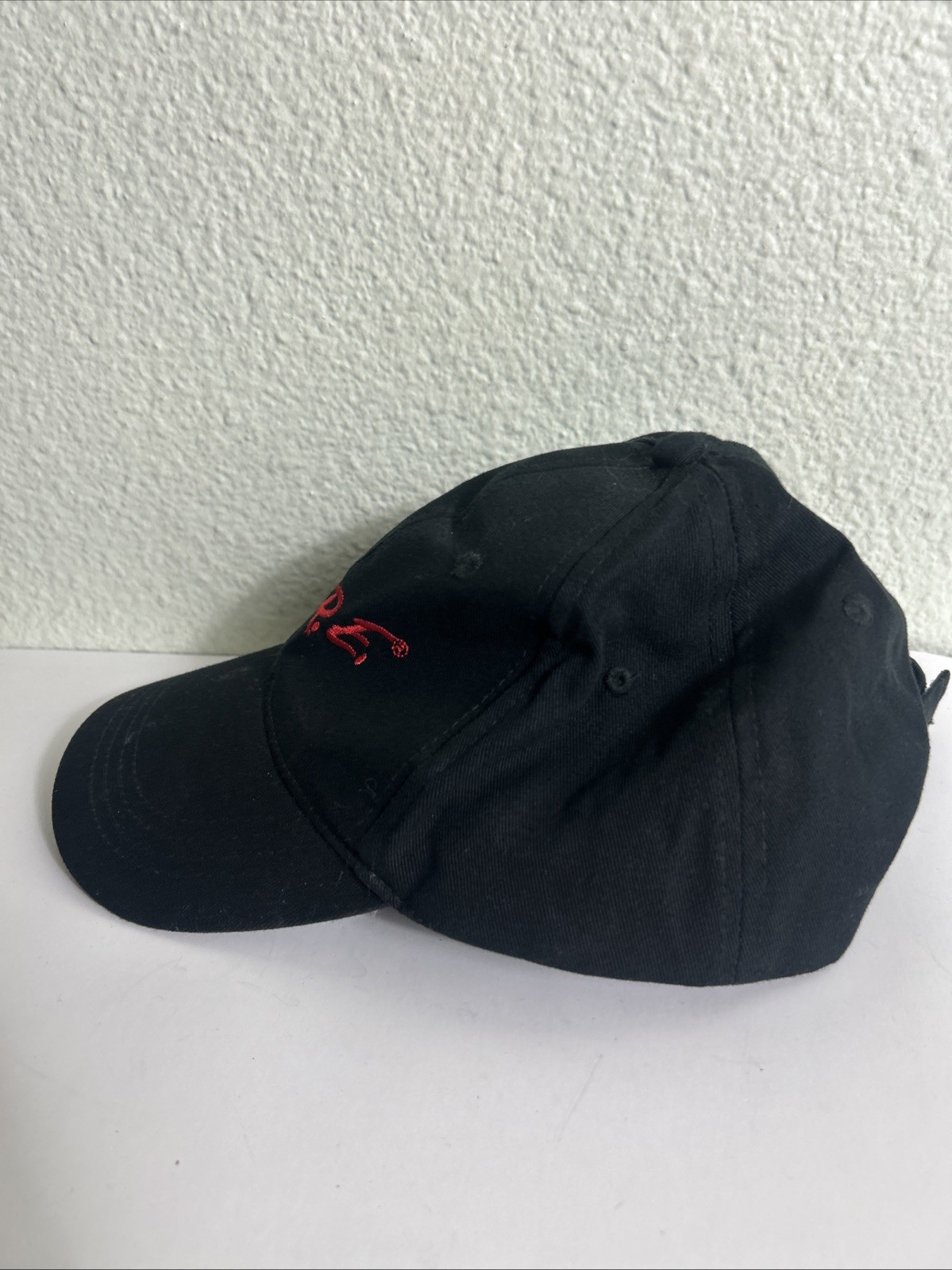 DARE Strapback Hat Black Red Hook Loop Adjustable - image 6