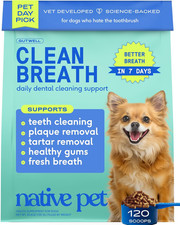 Gutwell Clean Breath - Dog Breath Freshener  Dog Teeth Cleaning Powder Cold-Pre