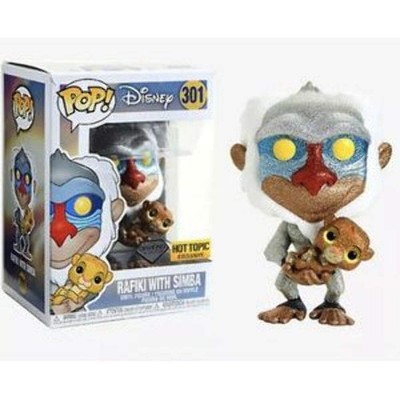 Funko POP! Disney: Rafiki w/ Simba (Diamond)(Hot Topic)(Damaged Box) #301