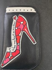 Brighton I wear My Heart On My Shoes Double Eyeglass Case. Excellent Condition