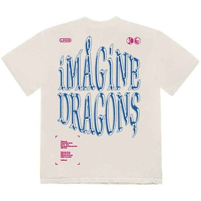 Imagine Dragons T Shirt Follow You Lyrics Band Logo Nue offiziell Herren Natural