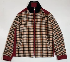 Daks London  Vintage Monogram Reversible Jacket Men’s Size 48 Medium Bomber