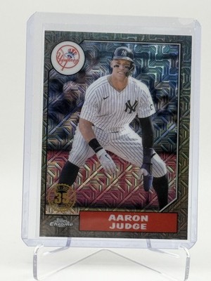 2022 Topps Chrome T87C-6 Aaron Judge Silver Mojo Refractor 138/199 1987