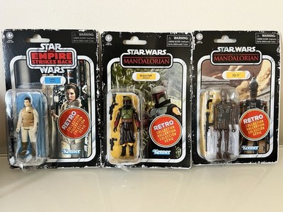 Star Wars Retro Collection 3-pack Set: Leia Hoth, Boba Fett (Morak), IG-11