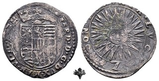 CASALE 7 Soldi ARGENTO Ferdinando Gonzaga (1615 1626) Periodo postcardinalizio
