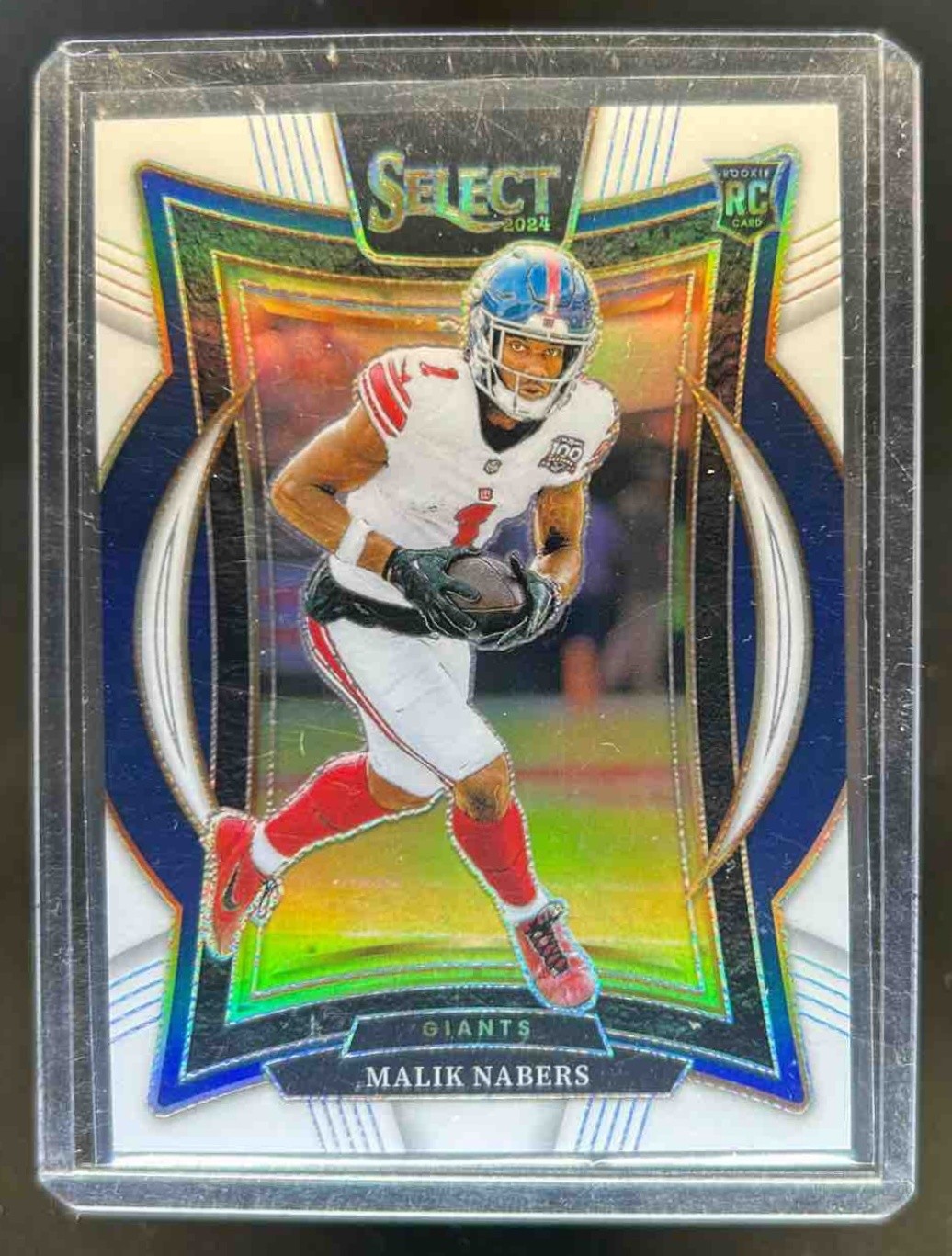 2024 Select Malik Nabers Concourse RC White Prizm Rookie #23/35 Giants