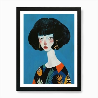 Asian Girl 24 Art Print Framed Wall Art Poster Canvas Print Picture