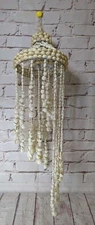 Vintage Cascading Spiral Seashell Windchime 30" Long