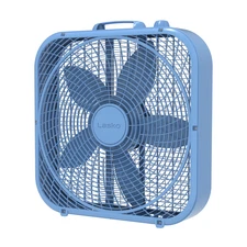 20" Cool Colors 3-Speed Box Fan with Weather-Resistant Motor, Blue, B20310