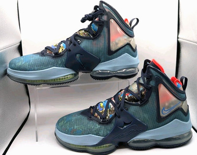 Nike LeBron 19 Fast Food Dutch Blue Men's Basketball Shoes Size 16 NEW