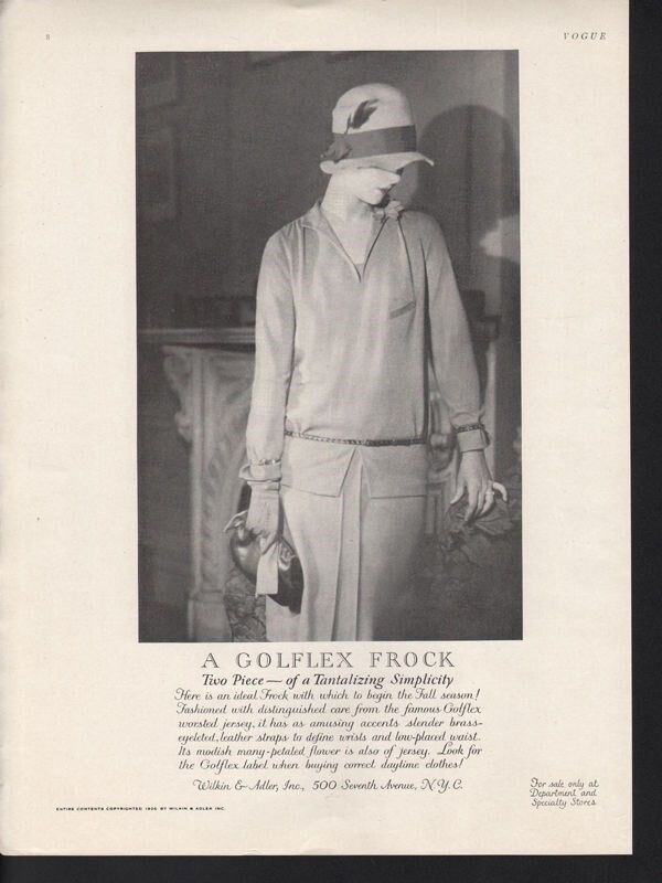 1926 GOLFLEX FROCK COAT JACKET FALL FASHION WILKIN BAG 15574 | eBay
