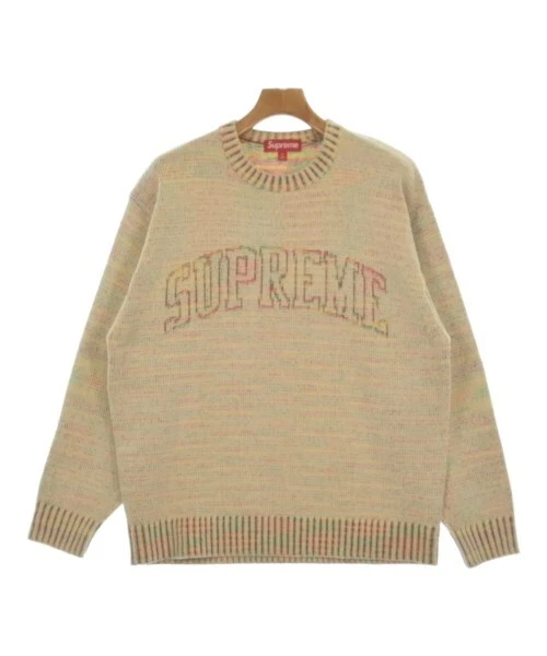Pull Supreme beige x rouge x vert M 2200559097010