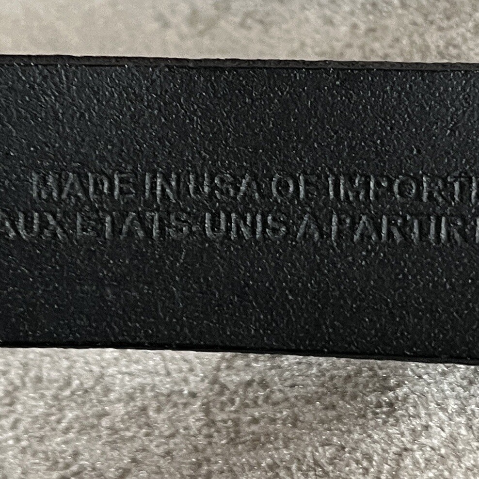 Halogen Black Leather Interlocking Buckle Belt Go… - image 9