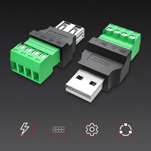 1Pc USB 2.0 Type A USB Connector USB Plug Adapter Jack Screw Terminal Plug _yi - Picture 5 of 14