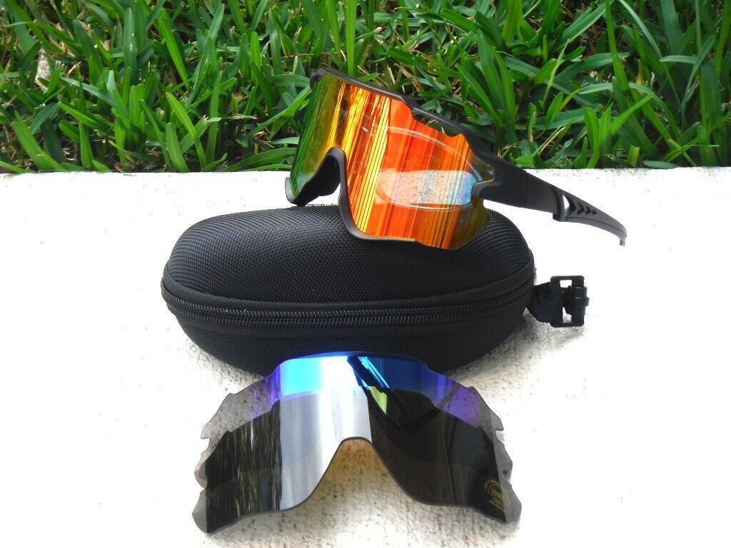 Ciclismo de montaña Golf Conducción Bicicleta Deportiva Gafas de sol 100% UVAB 3 Lentes