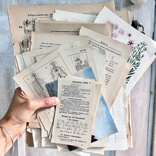 100 Sheets Vintage Book Pages mixed Media Papers/Ephemera for Junk Journaling