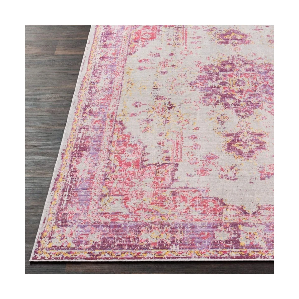 Livabliss Emilio Updated Traditional Area Rug,5'3" x 7'1",Bright Pink - Image 4 of 4