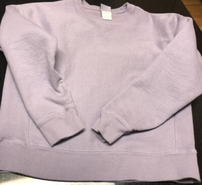 Champion Reverse Weave Blank Crewneck Sweatshirt Light Purple Size Large 