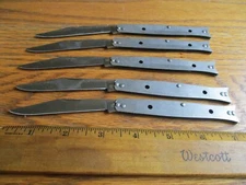 5 Fish Tail Knife's No Scales NOS Colonial Knife USA