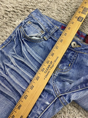 Zana Di Jeans Girl 12 Low Rise Smokey Whisker Stretch Bootcut Western Denim Pant - Picture 8 of 10