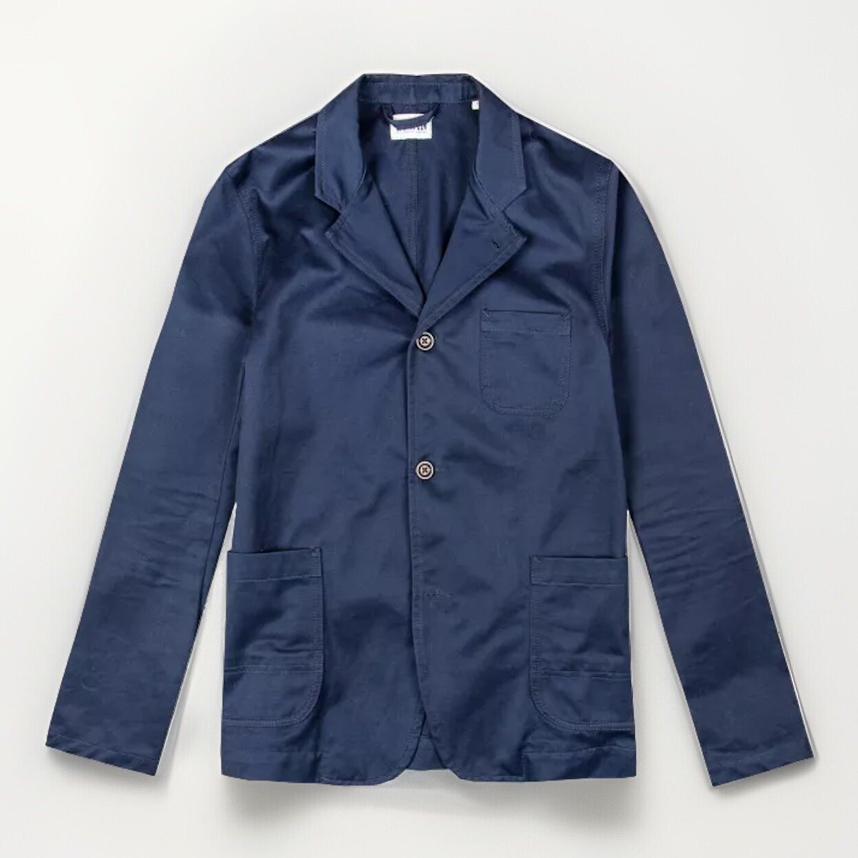 Blazer Edwin Simple Post Azul Marino Sin Lavar L-image