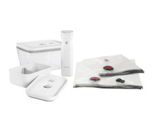 ZWILLING FRESH & SAVE Vakuum Starterset, Mix / Glas L/Lunchbox M, 7-tlg, Weiß