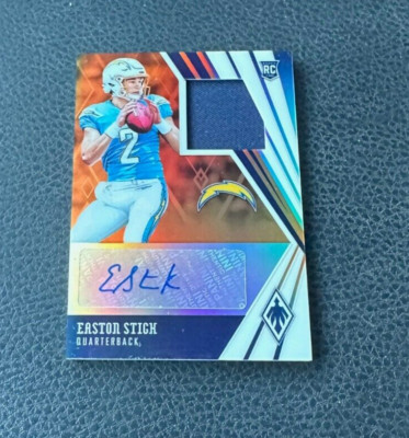 2019 Panini Phoenix Easton Stick Rookie Orange Jersey Auto 96/99