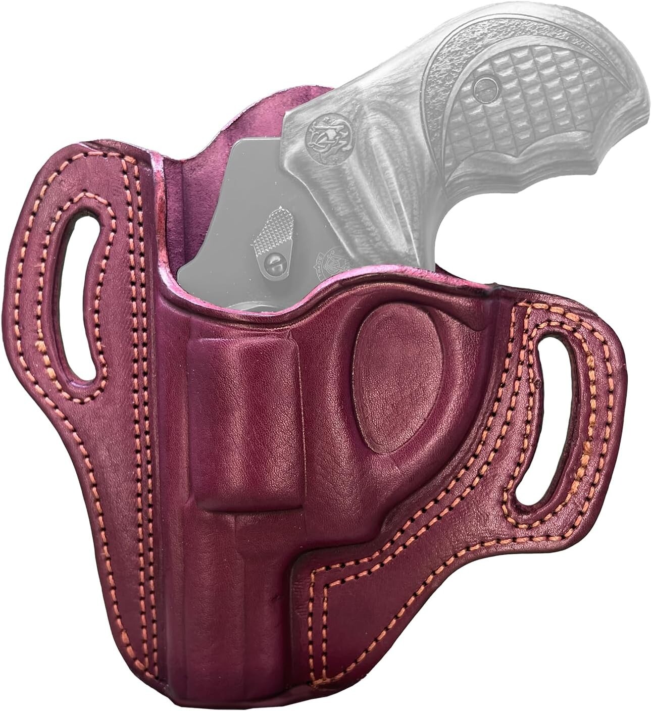 Eco-Friendly Premium Leather OWB Holster for 38 Special Revolvers - Left Hand