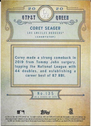 2020 Topps Gypsy Queen.. 1-150..You Pick - Picture 225 of 251
