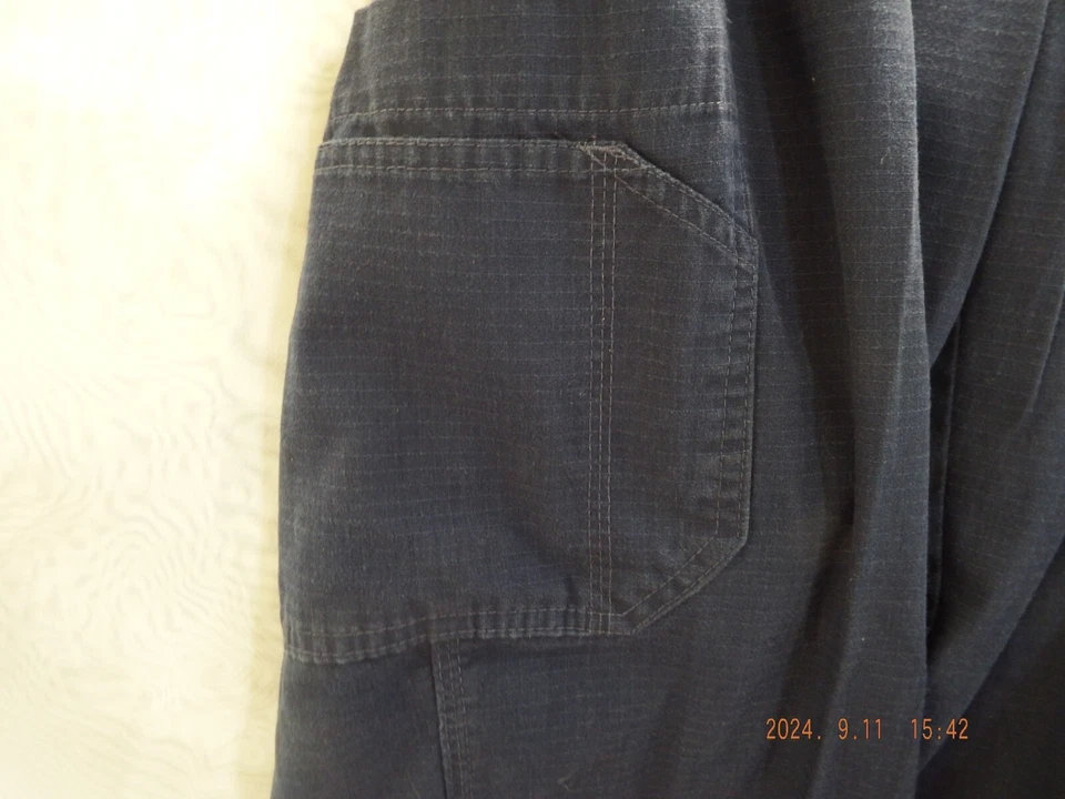 Carhartt # C54108 Azul 7 Bolsillos Carga Cintura Elástica Exfoliante-Talla L-B288 Foto 4 de 4