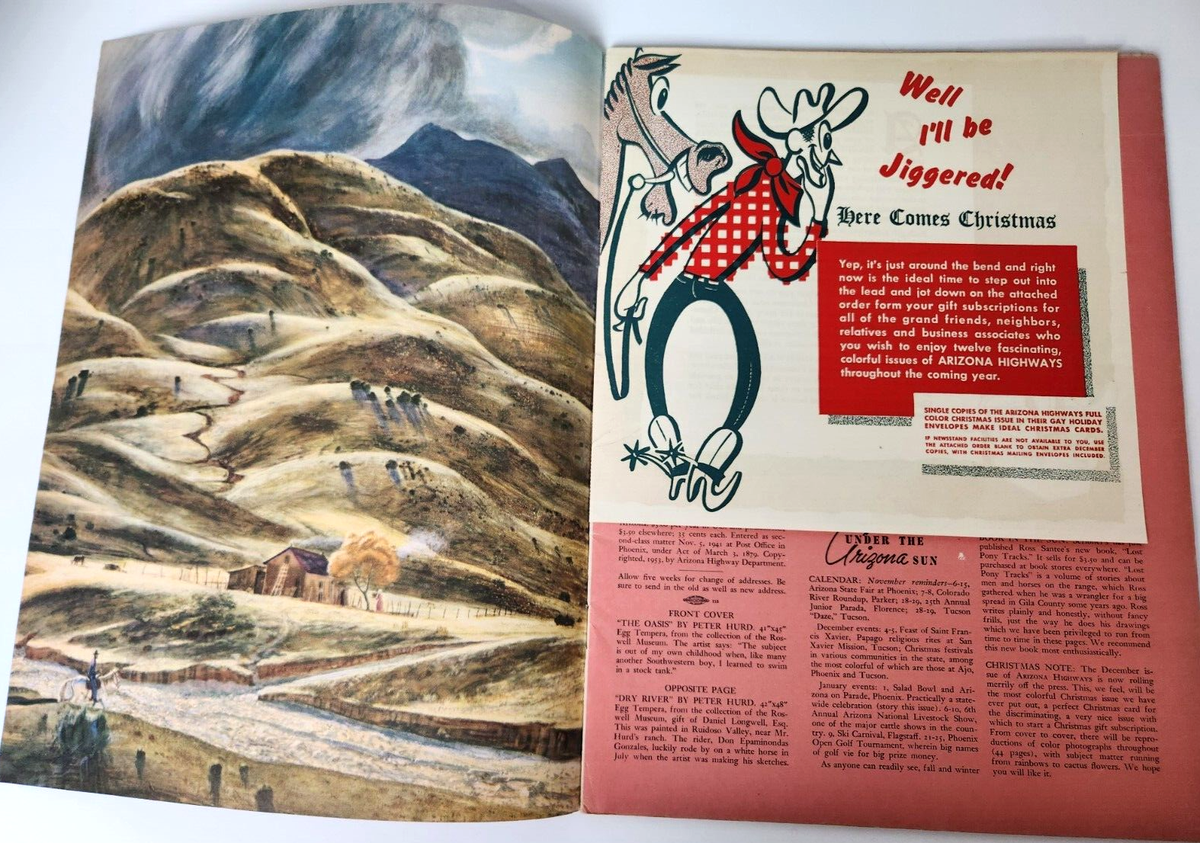 Arizona Highways 1953年8月 アリゾナハイウェイ Arizona