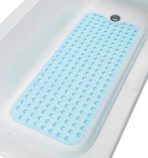 TIKE SMART Extra-Long Non-Slip Bathtub  Shower Mat Assorted Sizes , Colors
