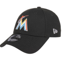 New Era Youth MLB The League Miami Marlins Home 9Forty Adjustable Black