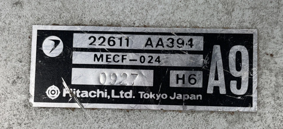 Engine Computer / ECU Brain Box SUBARU LOYALE 90 91 92 93 22611AA394 Foto 3 de 3