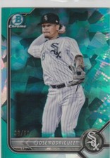 Jose Rodriguez 2022 Bowman Chrome Sapphire Aqua 98/99 #BCP-185 White Sox
