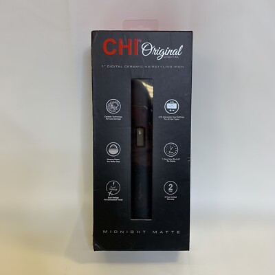 CHI Original Digital 1  Ceramic Hairstyling Tool Midnight Matte