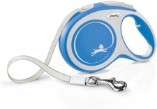 Dog, Flexi New Comfort Retractable Tape Leash Blue Large 26' Pets up to 110 lbs