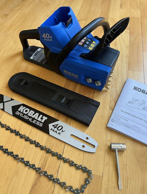 Kobalt 40V MAX Lithium-Ion 14'' Brushless Chain Saw - TOOL ONLY - OPEN BOX - NEW