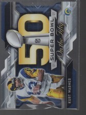 KURT WARNER  2015 TOPPS CHROME SUPER BOWL ON THE FIFTY CARD #SBDC-KW