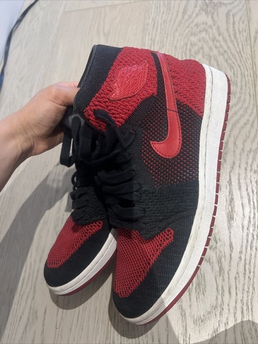 Size 7.5 - Air Jordan 1 Retro OG Flyknit High Bred - Picture 3 of 6