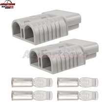 2x 175a Battery Quick Connect Disconnect Cable Plug Winch Connector Kit Set